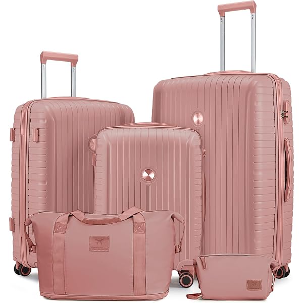 Amazon.com | Merax Luggage Sets 4 Piece with Cosmetic Case TSA